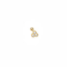 Piercing Trío Brillante Oro (bolita) - Piedra de Toque