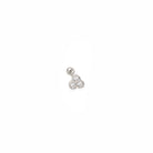 Piercing Trío Brillante Plata (bolita) - Piedra de Toque