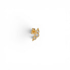 Piercing Triple Brillo Lineal Oro - Piedra de Toque