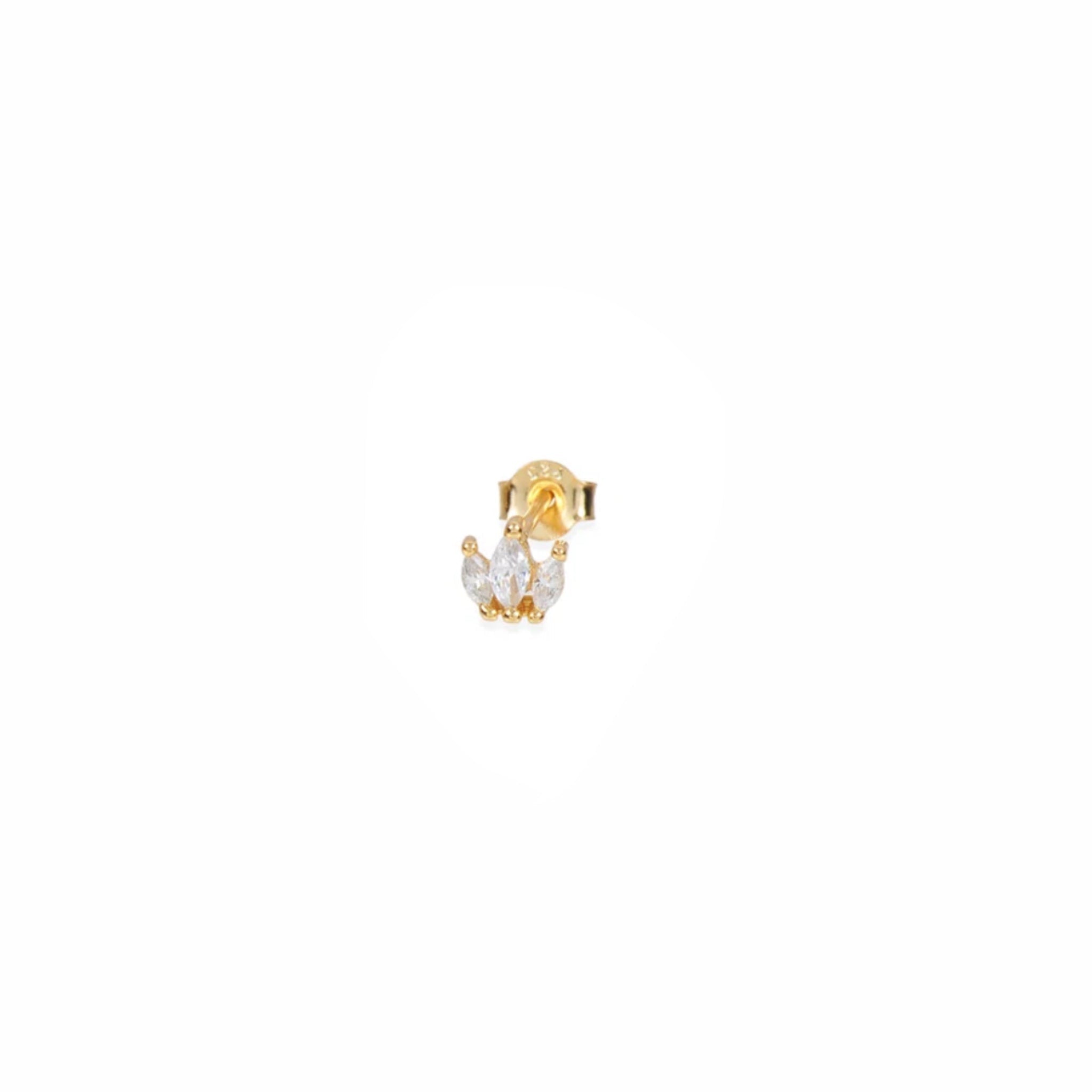 Piercing Triple Marquesas Oro - Piedra de Toque