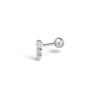 Piercing True Love Triple Plata (bolita) - Piedra de Toque