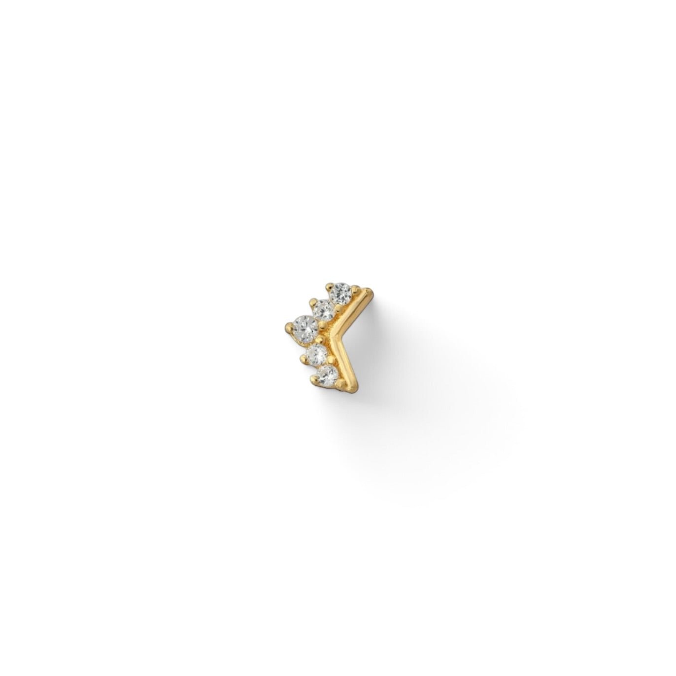 Piercing V Pavé Oro - Piedra de Toque