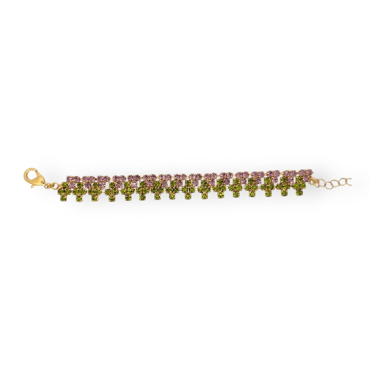 Pulsera Bicolor Amatista y Olivo - Piedra de Toque