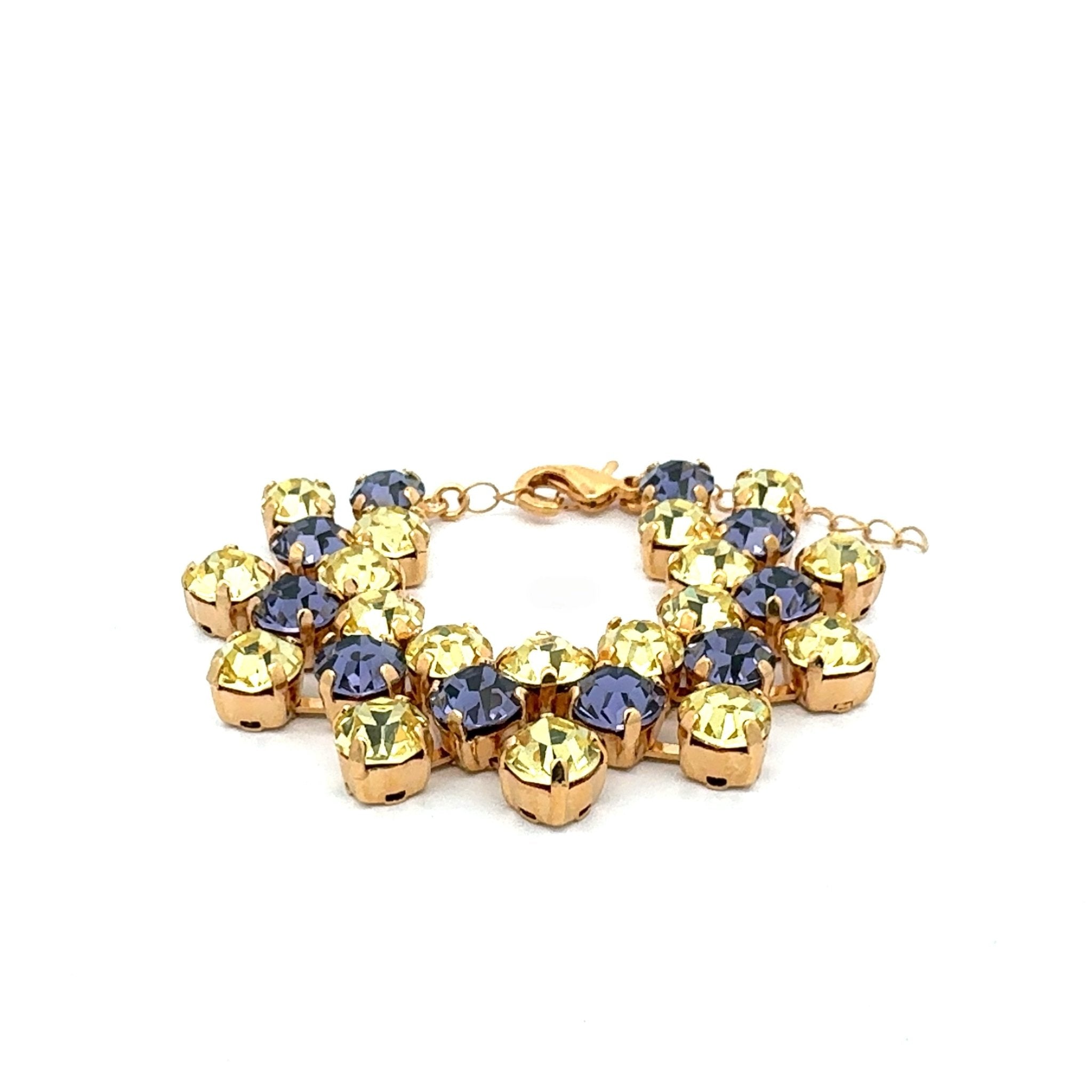 Pulsera Bicolor Tanzanita y Jonquil - Piedra de Toque