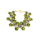 Pulsera Bicolor Verde Oliva y Diamante Negro - Piedra de Toque