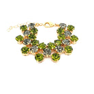 Pulsera Bicolor Verde Oliva y Diamante Negro - Piedra de Toque