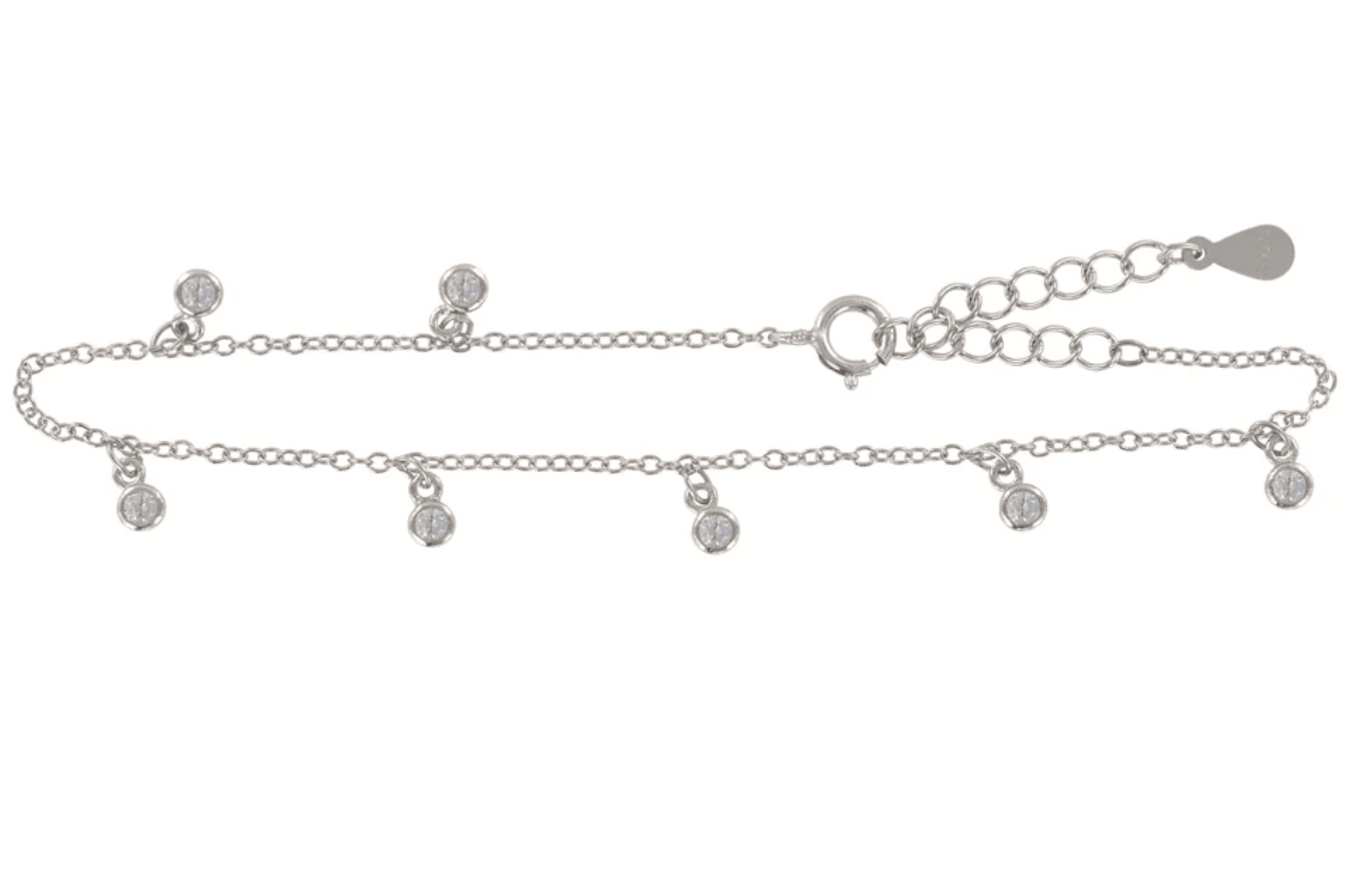 Pulsera Brillo Colgante Plata - Piedra de Toque