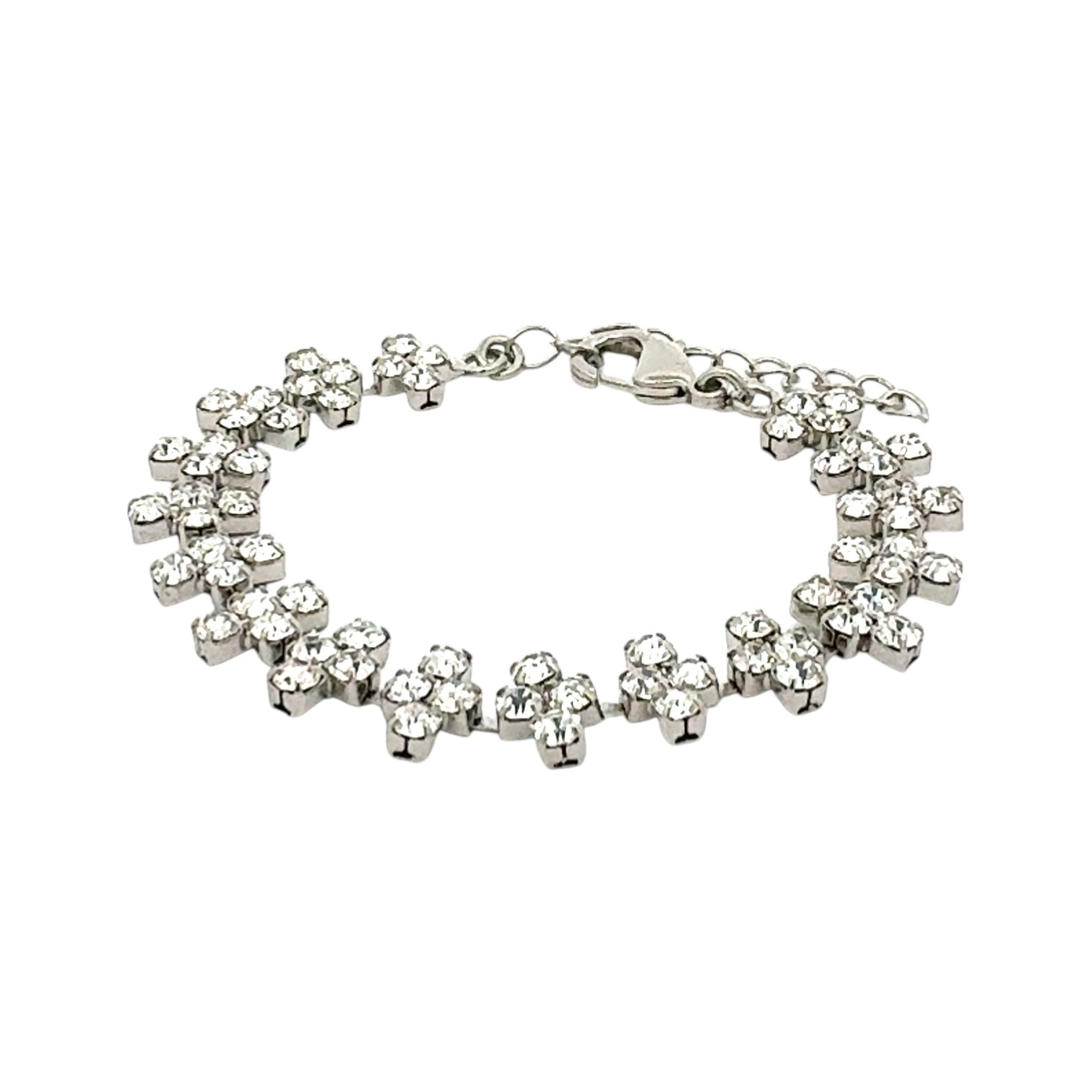 Pulsera Cristales Plata - Piedra de Toque