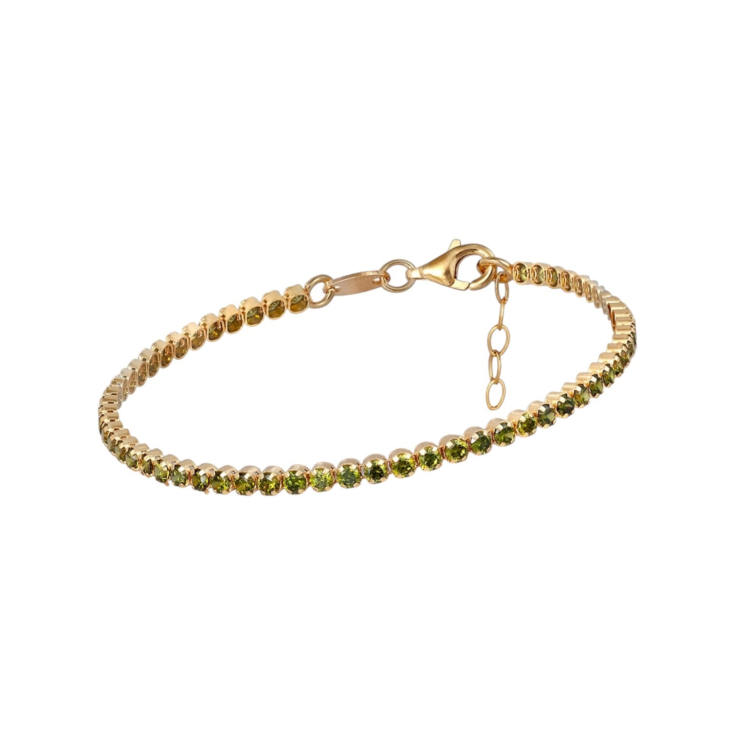 Pulsera Eternity Oliva - Piedra de Toque