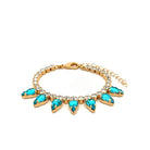 Pulsera Gotas Aguamarina - Piedra de Toque