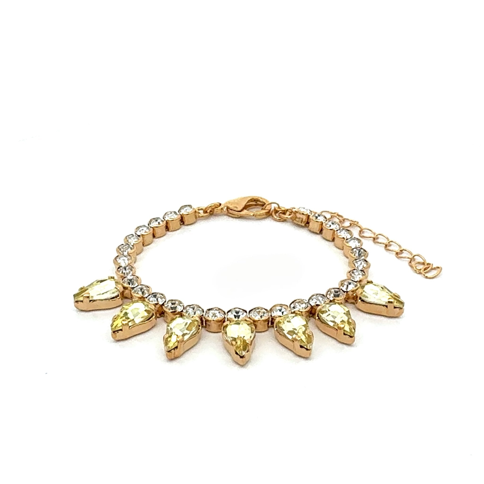 Pulsera Gotas Amarillo Claro - Piedra de Toque