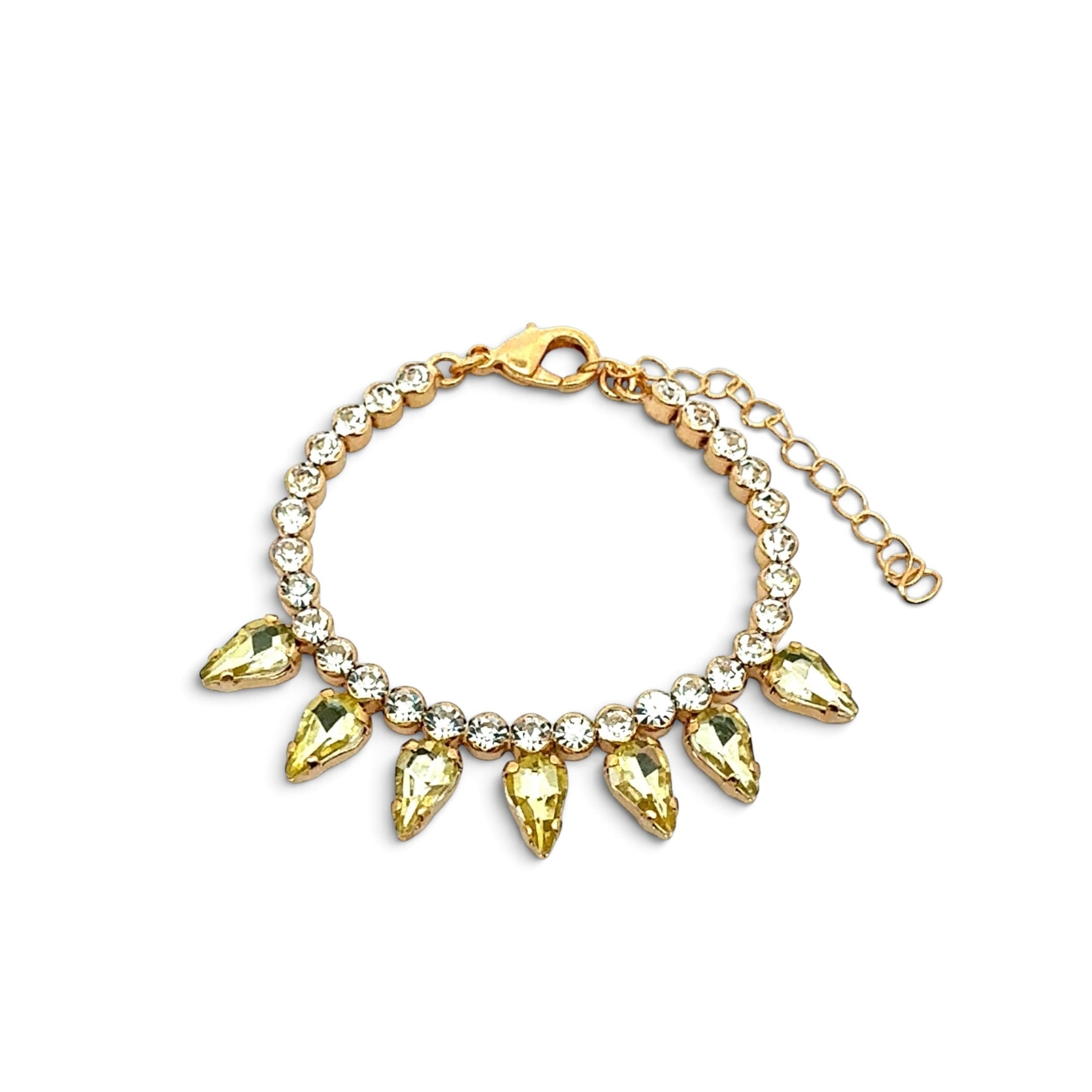 Pulsera Gotas Amarillo Claro - Piedra de Toque