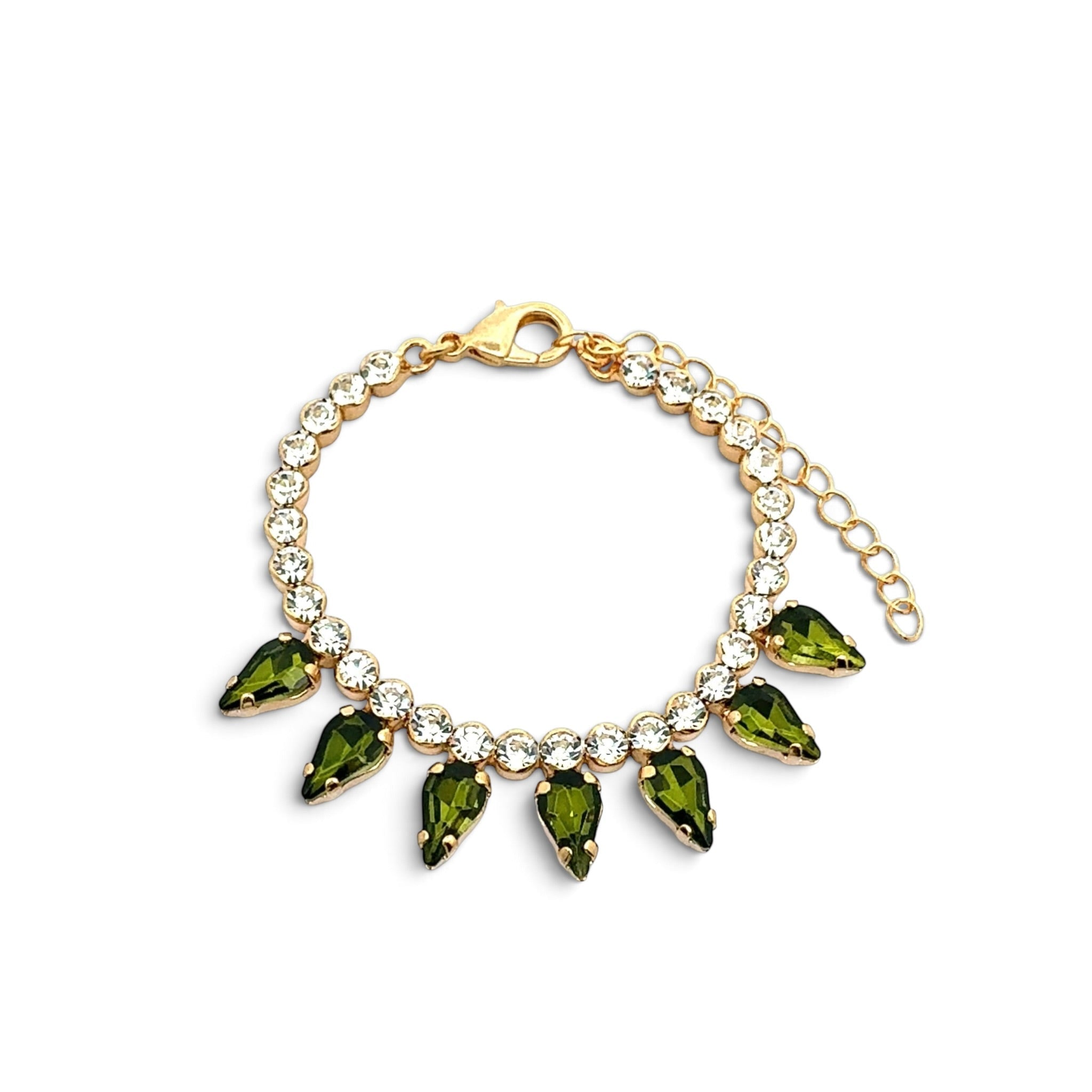 Pulsera Gotas Oliva - Piedra de Toque