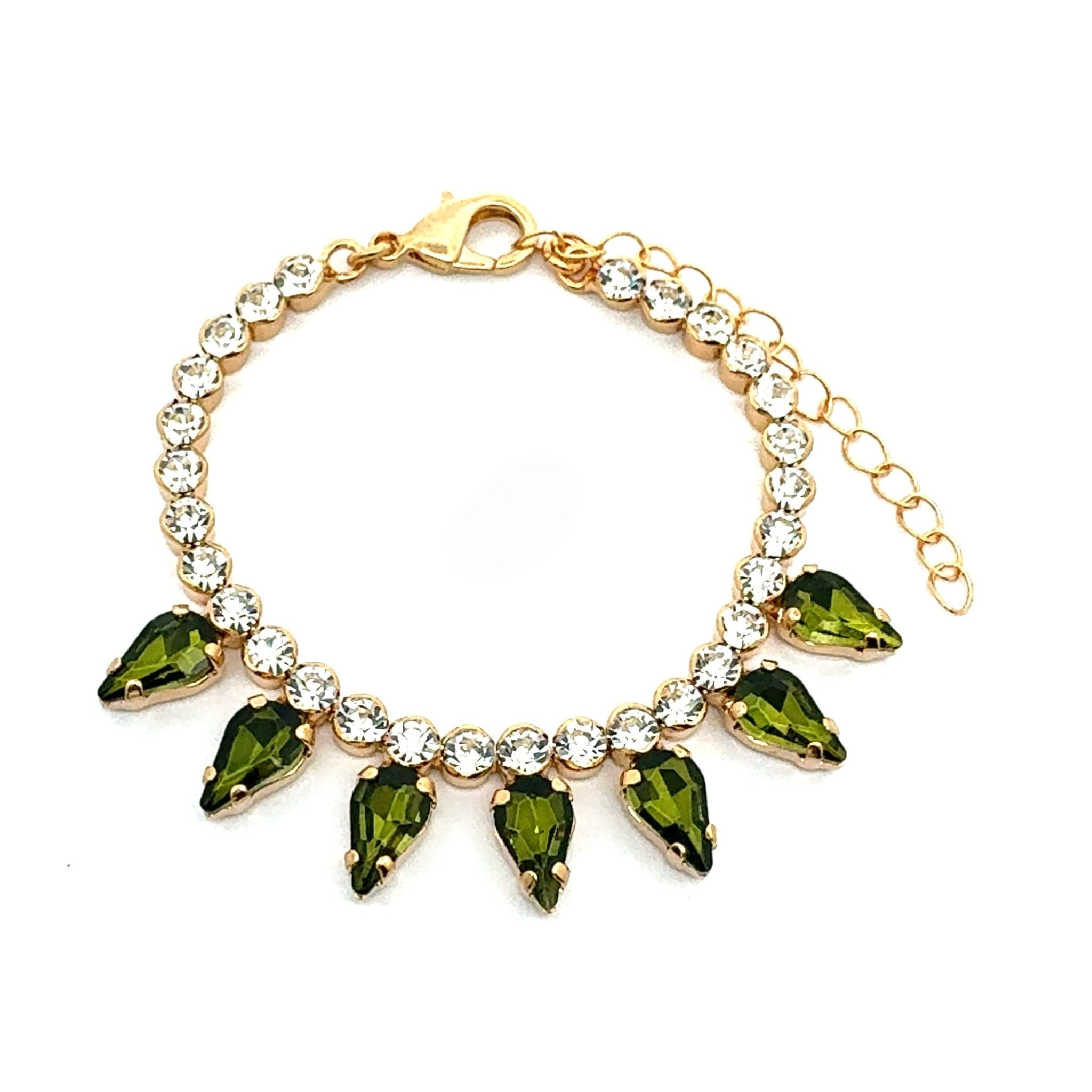 Pulsera Gotas Oliva - Piedra de Toque