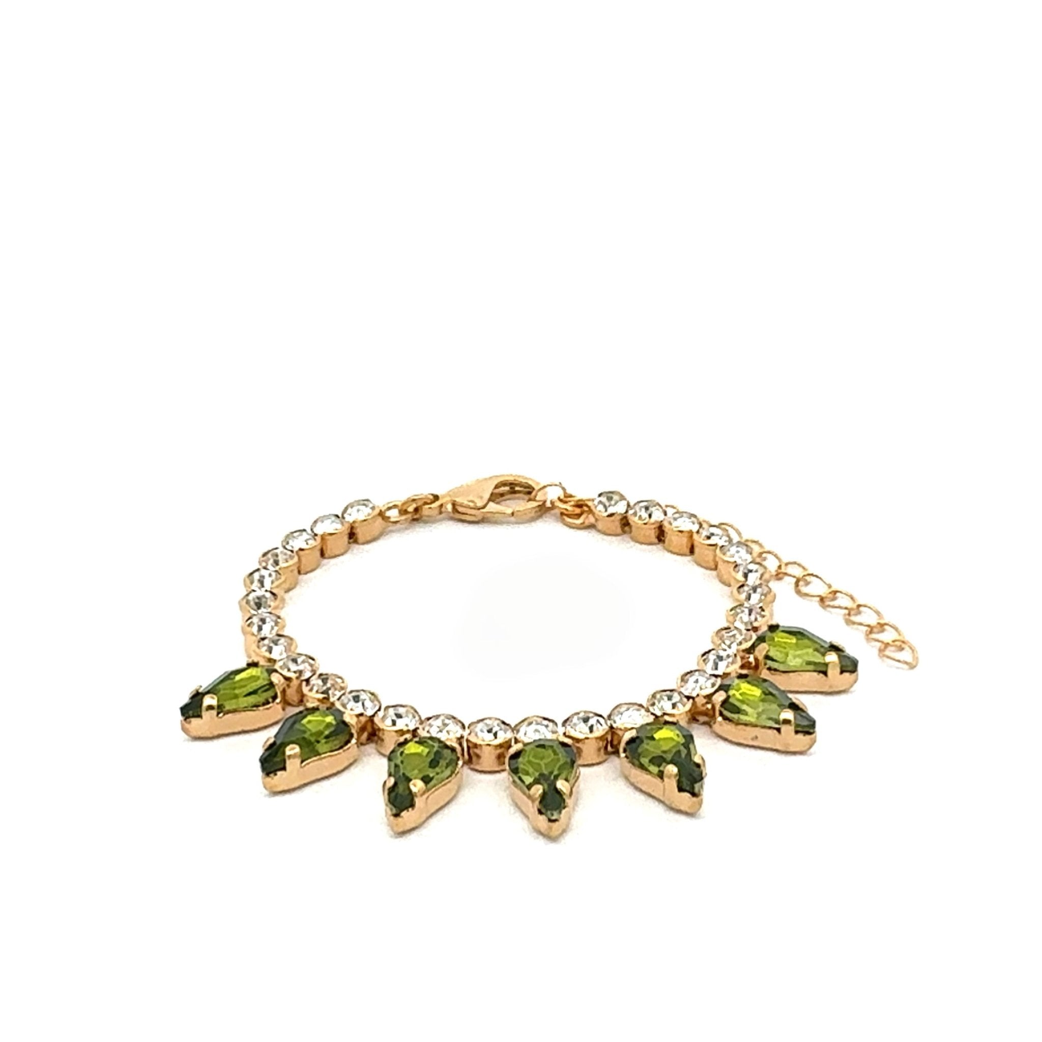 Pulsera Gotas Oliva - Piedra de Toque