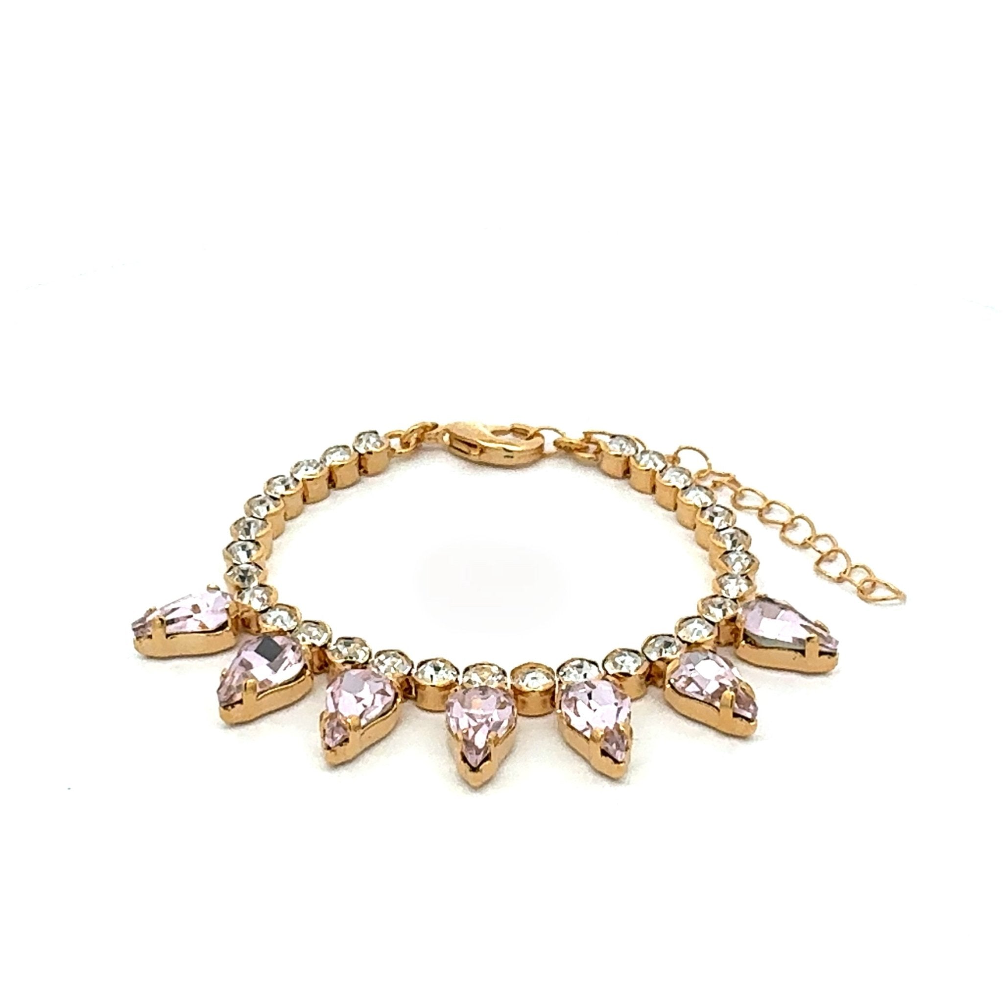 Pulsera Gotas Rosadas - Piedra de Toque