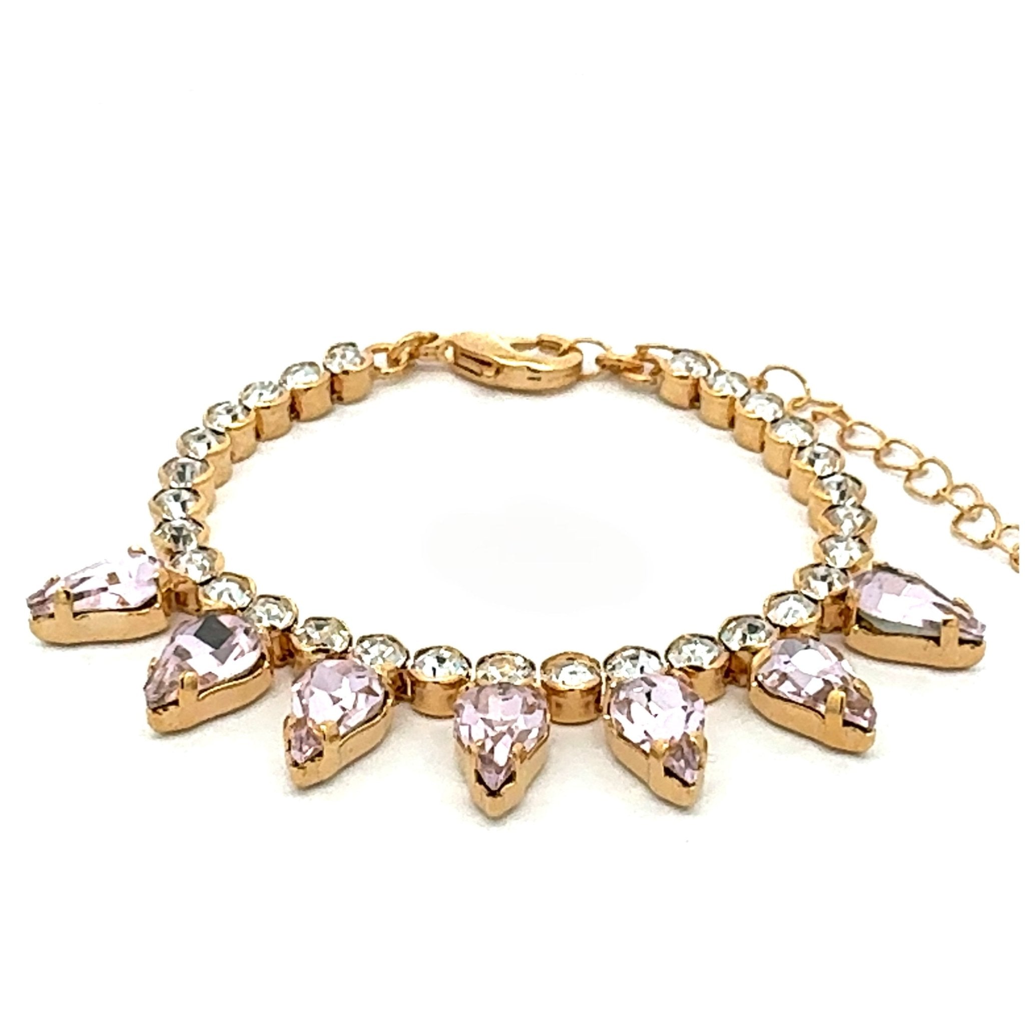 Pulsera Gotas Rosadas - Piedra de Toque