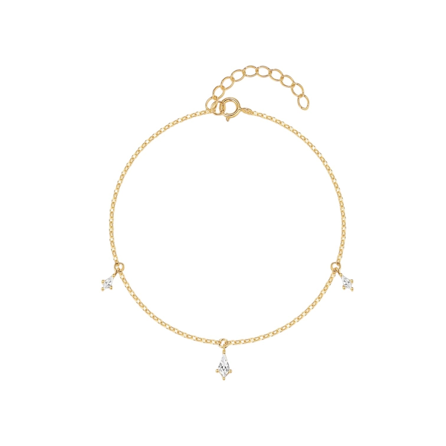 Pulsera Marquise Colgante - Piedra de Toque