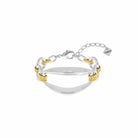 Pulsera Nudo Plata y Oro - Piedra de Toque