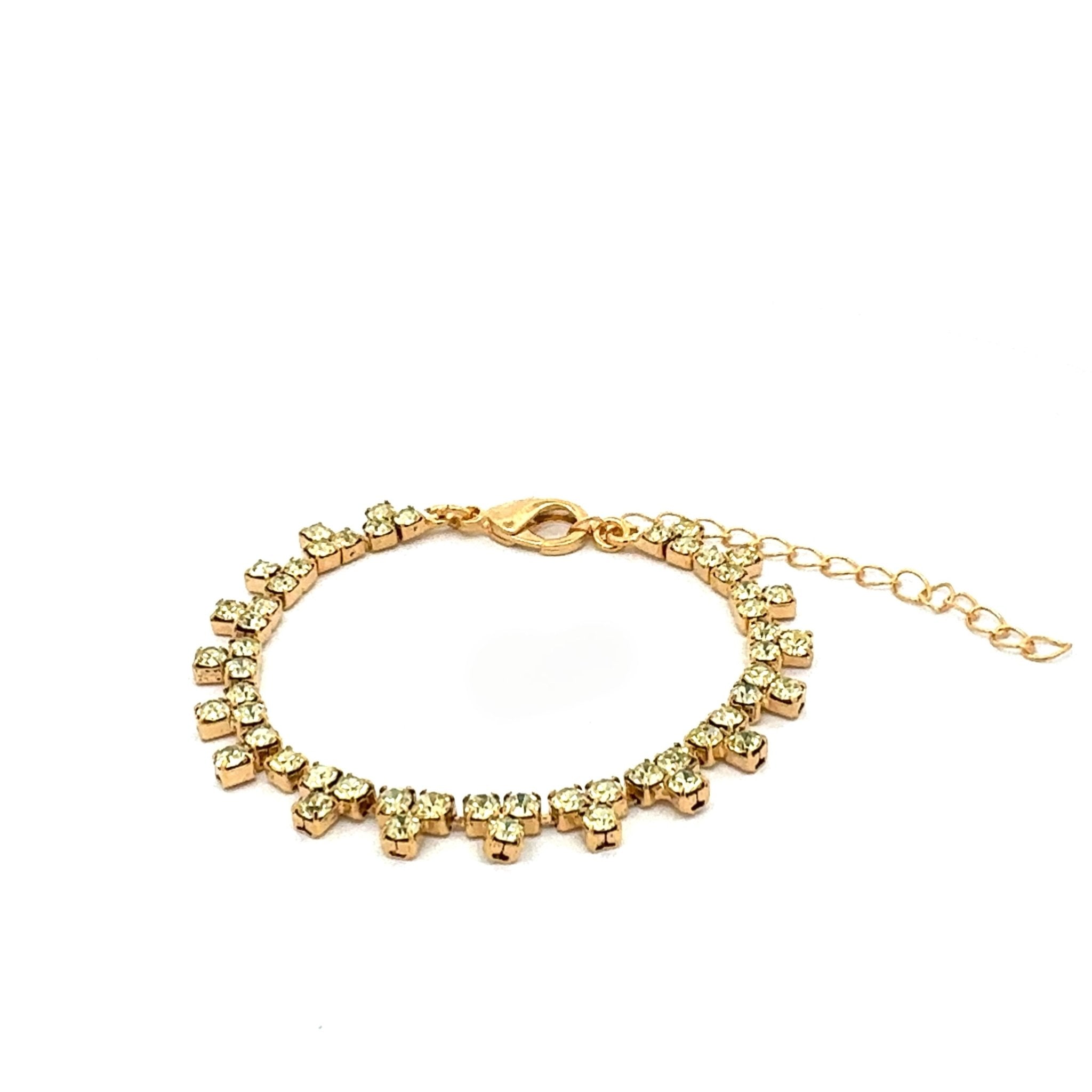 Pulsera Triángulos Amarillo Jonquil - Piedra de Toque