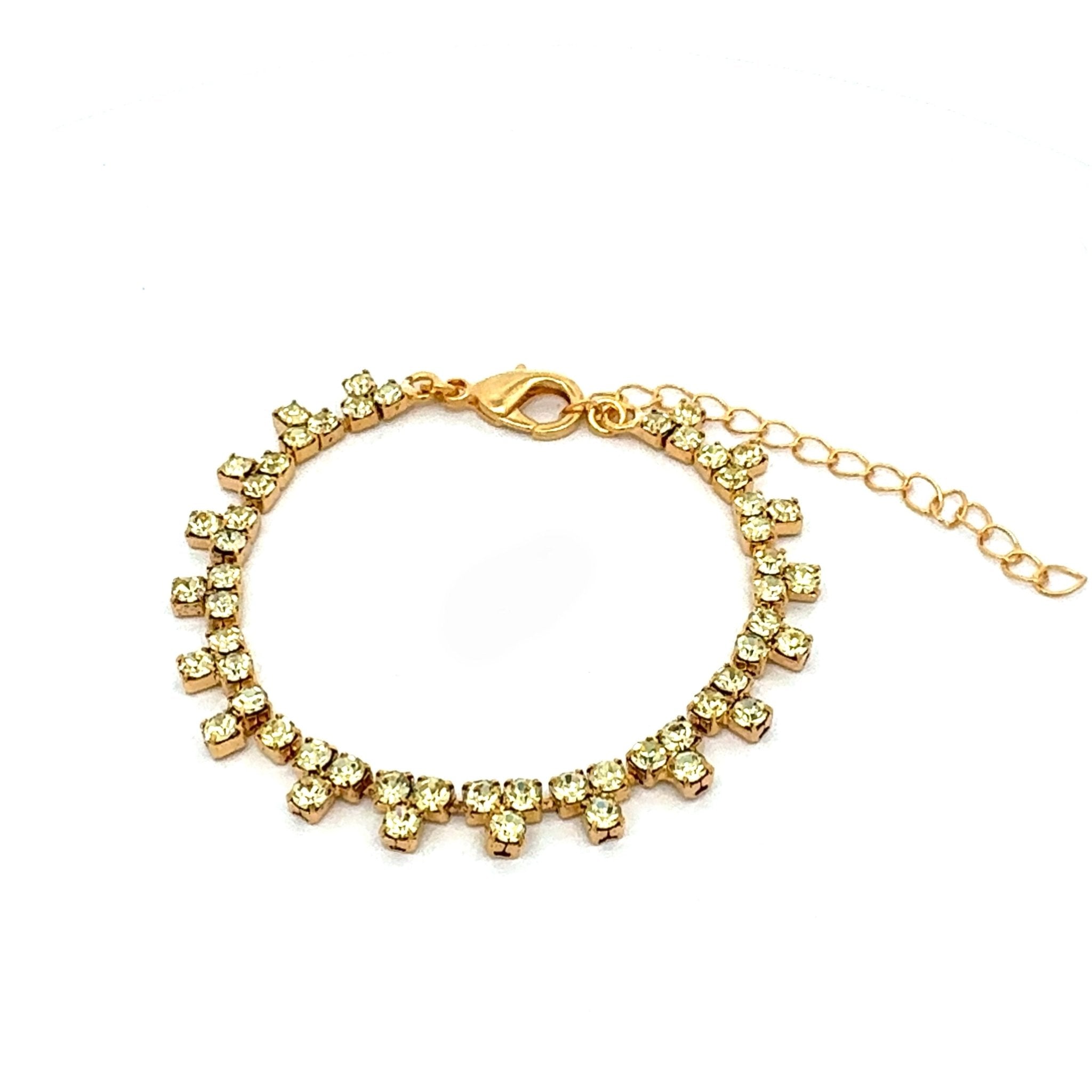 Pulsera Triángulos Amarillo Jonquil - Piedra de Toque