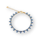 Pulsera Triángulos Azul Zafiro - Piedra de Toque