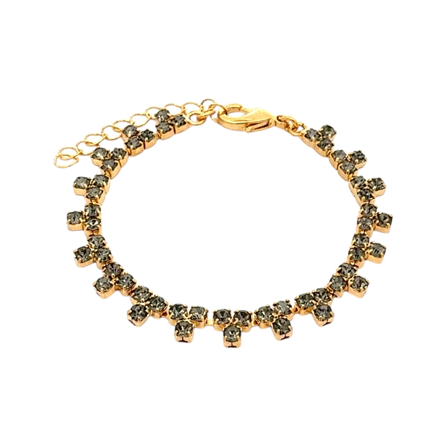 Pulsera Triángulos Diamante negro - Piedra de Toque