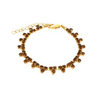 Pulsera Triángulos Topacio Ahumado - Piedra de Toque