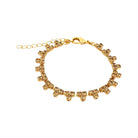 Pulsera Triángulos Topacio Ahumado Claro - Piedra de Toque