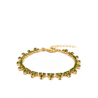 Pulsera Triángulos Verde Oliva - Piedra de Toque