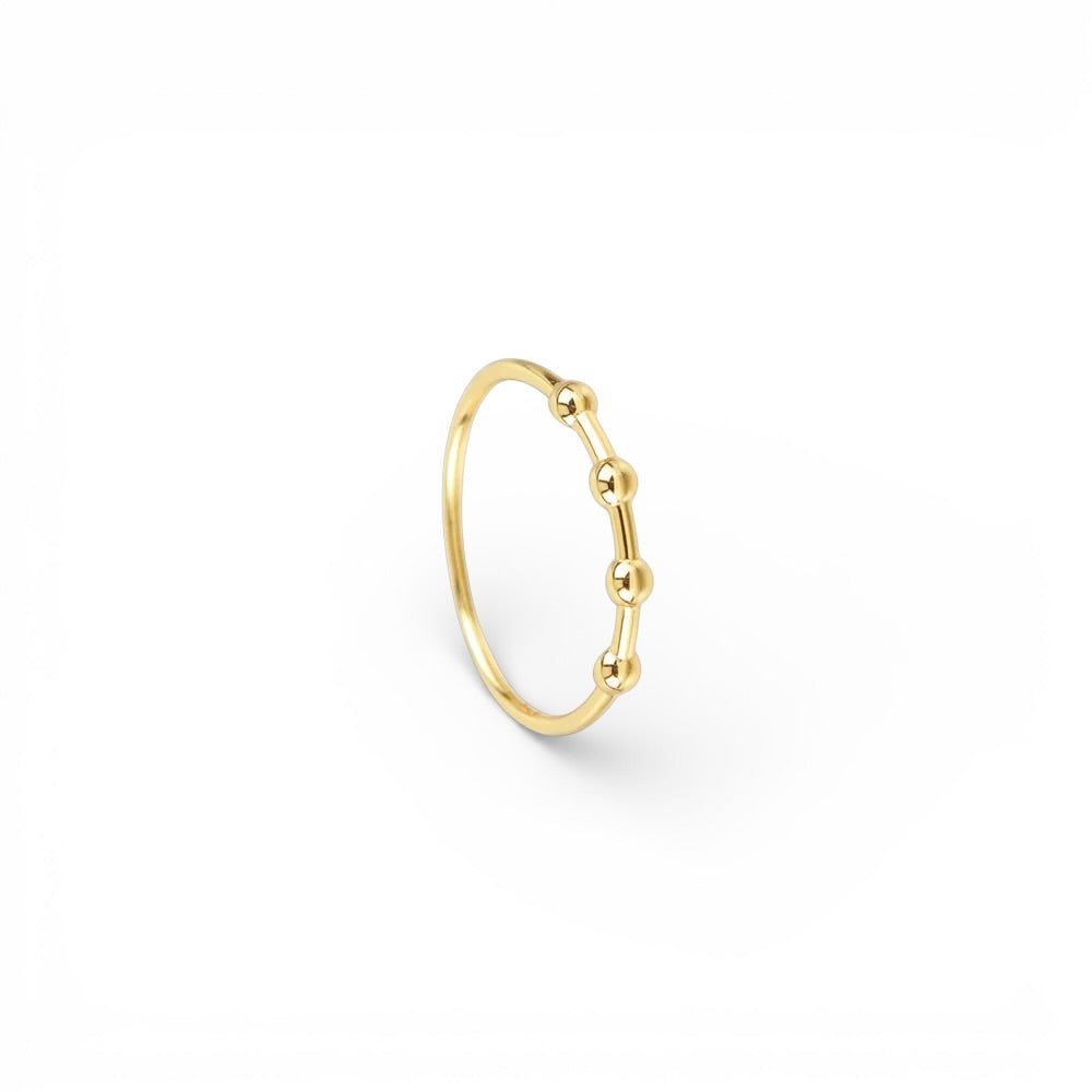 Sortija Bolitas Oro - Piedra de Toque