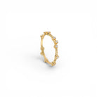 Sortija Circonitas Irregulares Oro - Piedra de Toque