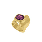 Sortija Cristal Amatista Cuadrado - Piedra de Toque