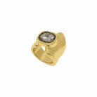 Sortija Cristal Diamante Negro Cuadrado - Piedra de Toque