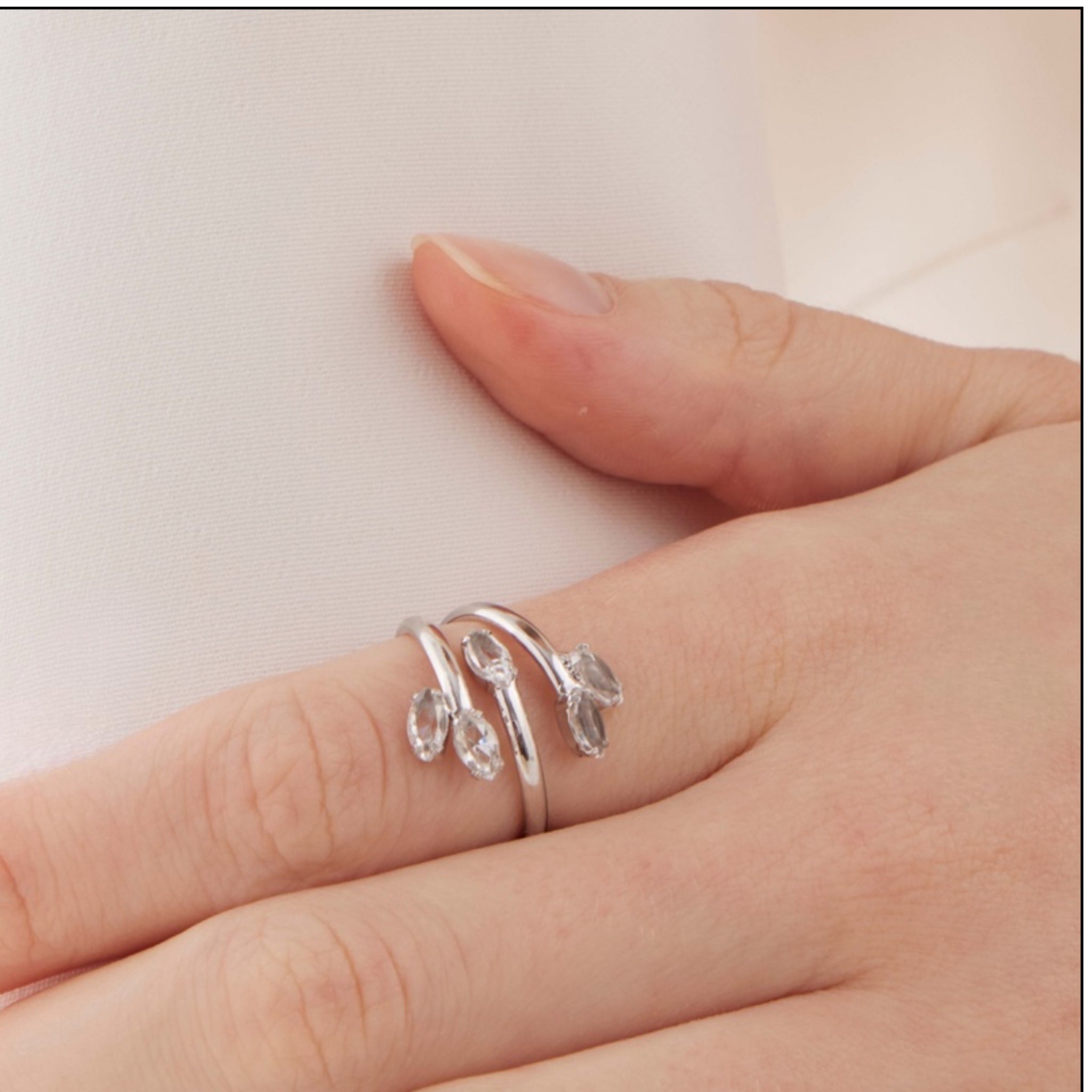 Sortija Espiral Plata - Piedra de Toque