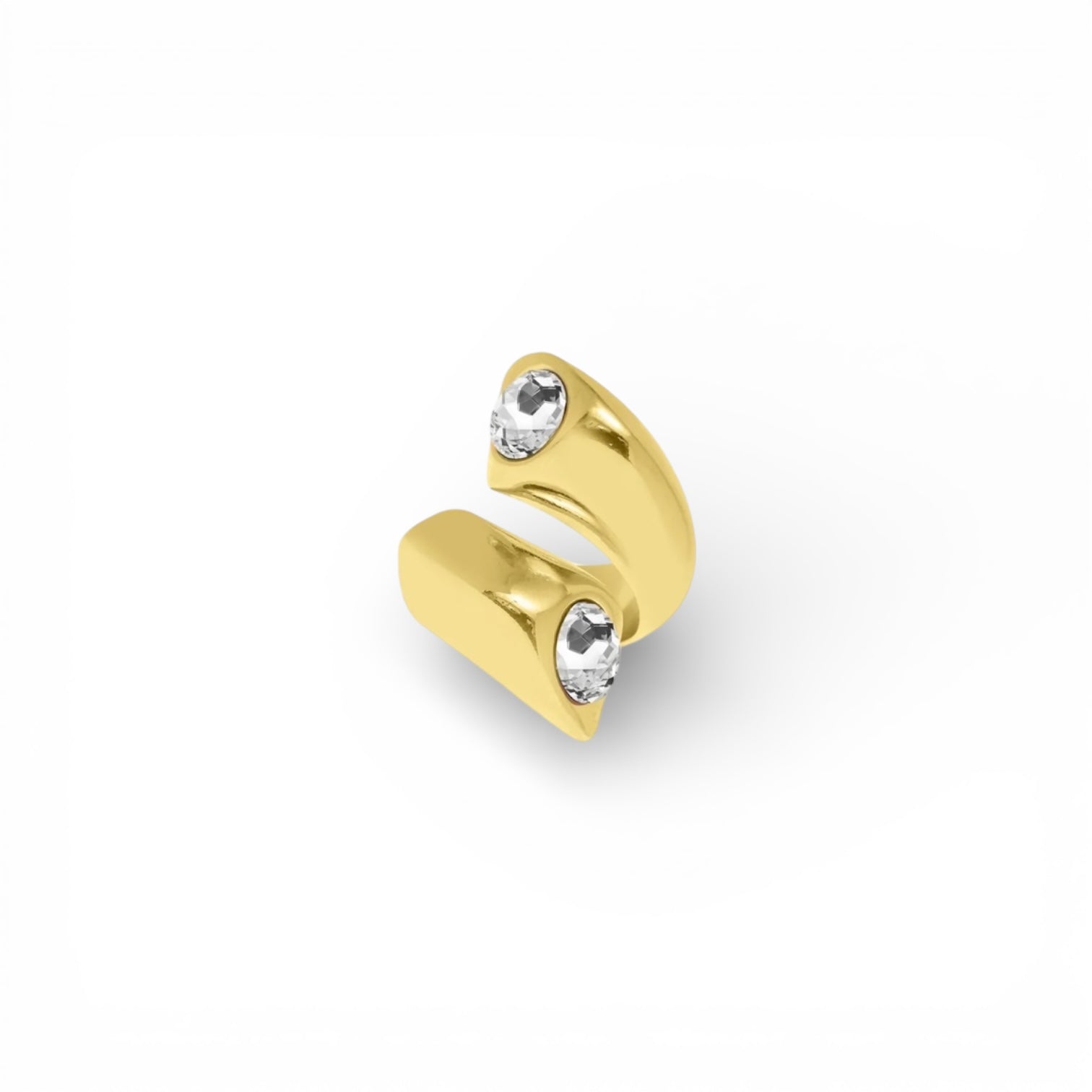 Sortija Espiral Transparente - Piedra de Toque