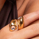 Sortija Espiral Transparente - Piedra de Toque