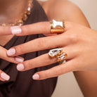 Sortija Gota Champagne - Piedra de Toque