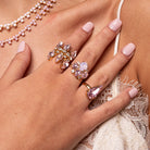 Sortija Gotas Rosadas - Piedra de Toque