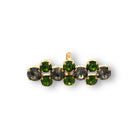 Sortija Larga Oliva y Diamante Negro - Piedra de Toque