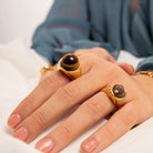 Sortija Ojo de Tigre - Piedra de Toque