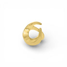 Sortija Onda Orgánica Dorada - Piedra de Toque