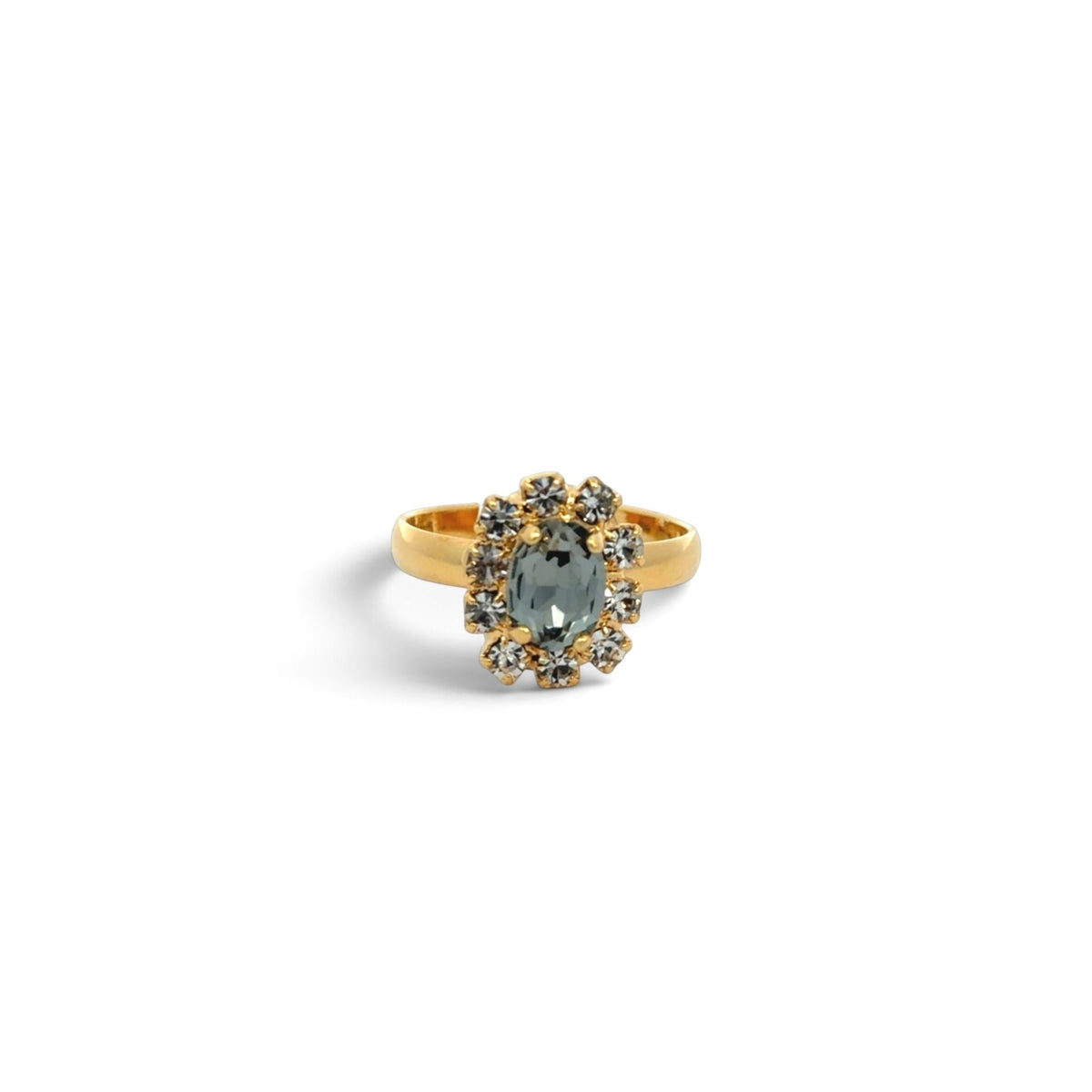 Sortija Óvalo Diamante Negro - Piedra de Toque
