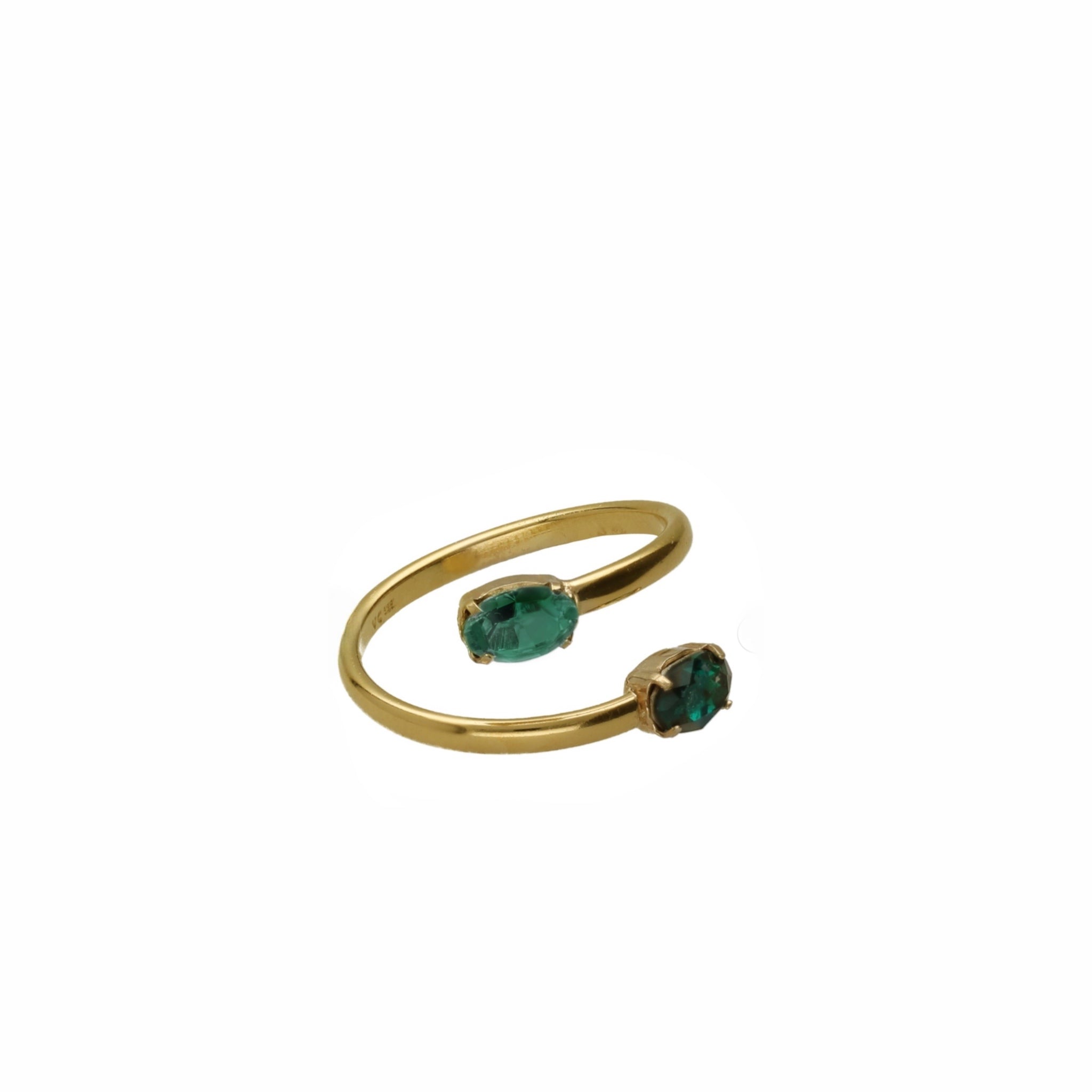 Sortija Óvalos Esmeralda - Piedra de Toque