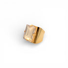 Sortija Rectángulo Champagne - Piedra de Toque