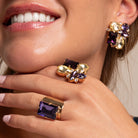 Sortija Rectángulo Tanzanita - Piedra de Toque