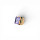 Sortija Rectángulo Violeta - Piedra de Toque