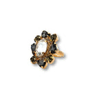 Sortija Redonda Diamante Negro - Piedra de Toque