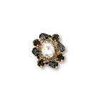 Sortija Redonda Diamante Negro - Piedra de Toque