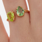 Sortija Rosa y Burdeos - Piedra de Toque